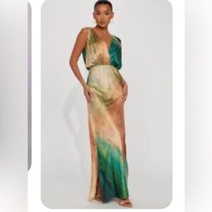 LUXE L Multicolor Sleeveless Dress